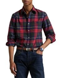 Polo Ralph Lauren - Classic Fit Plaid Cotton Oxford Button-Down Shirt - Lyst