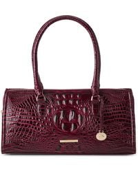 Brahmin - Sophia Croc Embossed Leather Satchel - Lyst
