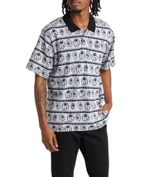 Obey - Expand Floral Jacquard Cotton Polo - Lyst
