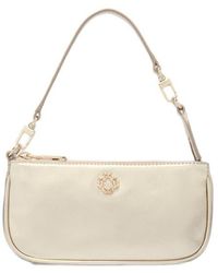 Maje - Metallic Leather Sarah Clutch Bag - Lyst