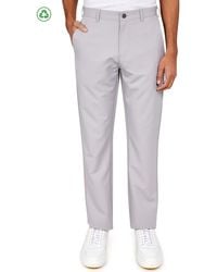 Con.struct - Regular Fit Solid Flat Front Recycled Performance Golf Pants - Lyst