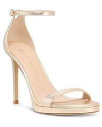 Stuart Weitzman - Nudist Platform Sandal - Lyst