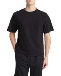 Wax London - Dean Boxy Textured Organic Cotton T-shirt - Lyst
