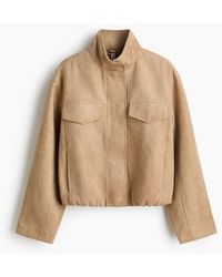 H&M - Coated Jacket - Lyst