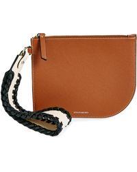 Strathberry - X Collagerie Leather Wristlet Pouch - Lyst