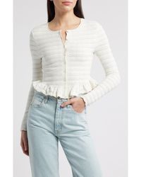 LoveShackFancy - Rogan Pointelle Cardigan - Lyst