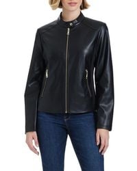Vince Camuto - Faux Leather Jacket - Lyst