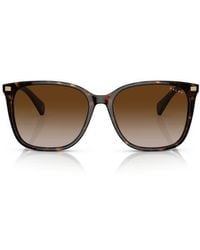 Ralph - 56Mm Gradient Square Sunglasses - Lyst