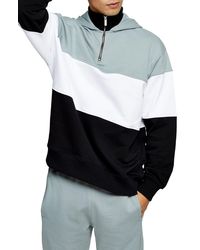 topman pastel color block hoodie