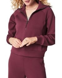 Spanx - Airessentials Half Zip Sweatshirt - Lyst