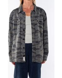 Ariko - Gender Inclusive Bucky Camo Split Hem Shirt Jacket - Lyst