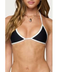 Edikted - Dina Contrast Triangle Bikini Top - Lyst