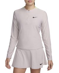 Nike - Dri-fit Advantage Long Sleeve Half Zip T-shirt - Lyst