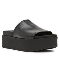 Steve Madden - Arwen Platform Wedge Slide Sandal - Lyst
