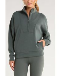 Zella - Ultrasoft Half Zip Pullover - Lyst