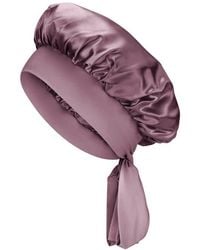 BLISSY - Bow Mulberry Silk Bonnet - Lyst