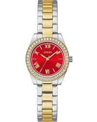 Guess - Mini Luna Two-Tone Bracelet Watch, 30Mm - Lyst