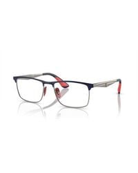 Ray-Ban - 55Mm Rectangle Optical Glasses - Lyst