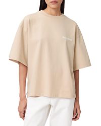 AllSaints - Guardian Amelie Oversize Cotton Graphic T-Shirt - Lyst