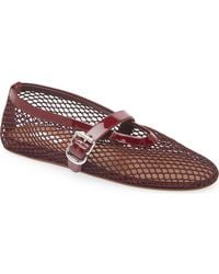 Alaïa - Fishnet Ballerina Flat - Lyst