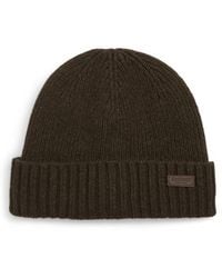Barbour - Carlton Wool Blend Beanie - Lyst