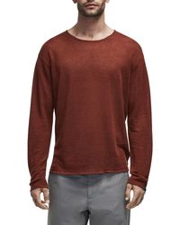 Rag & Bone - Kerwin Long Sleeve Linen T-shirt - Lyst