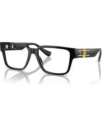 Versace - 55Mm Rectangle Optical Glasses - Lyst