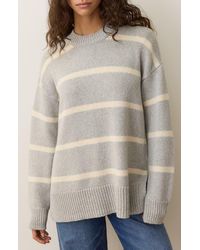 Marine Layer - Berkeley Oversize Crewneck Wool Blend Sweater - Lyst