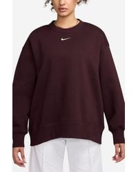 Nike - Phoenix Fleece Oversize Crewneck Sweatshirt - Lyst