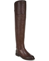 Womens Shoes Boots Over-the-knee boots Franco Sarto Leather Callie2 Over The Knee Boot in Brown 