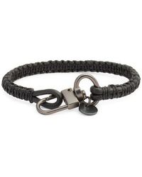 Caputo & Co. - Zigzag Macrame Leather Bracelet - Lyst