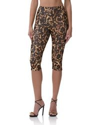 AFRM - Gianna Leopard Print Crop Leggings - Lyst