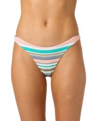 O'neill Sportswear - Villa Stripe Hermosa Bikini Bottoms - Lyst