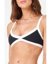 LSPACE - Taylor Rib Bikini Top - Lyst