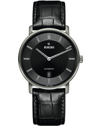 Rado - Diamaster Automatic Leather Strap Watch - Lyst