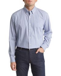 Peter Millar - Blue Water Cotton Button-down Sport Shirt - Lyst