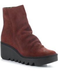 Fly London - Baan Platform Wedge Bootie - Lyst