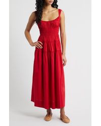 Doen - Clover Organic Cotton Poplin Tiered Sundress - Lyst