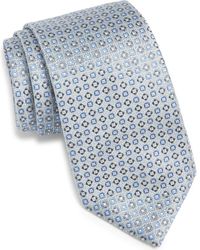 Canali - Micro Medallion Silk Tie - Lyst