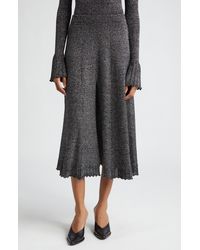 Proenza Schouler - Lidia Metallic Midi Sweater Skirt - Lyst