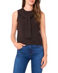 Halogen® - Shoulder Wrap Detail Sleeveless Sweater - Lyst