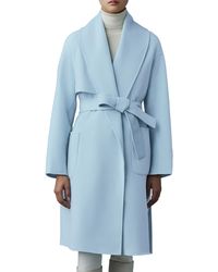 amina double face wool robe coat