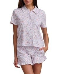 Splendid - Ruffle Collar Short Pajamas - Lyst