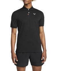 Nike Dri-fit Rafa Slim Fit Polo - Black