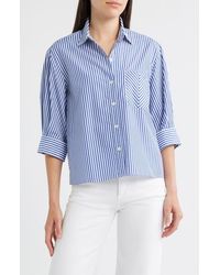 Rag & Bone - Lucia Stripe Poplin Button-Up Shirt - Lyst