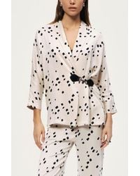 Nocturne - Printed Wrap Jacket - Lyst