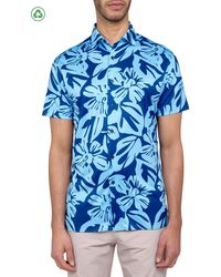 Con.struct - Regular Fit Exploded Floral Print Recycled Performance Golf Button-Down Shirt - Lyst