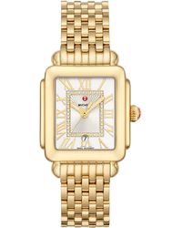 Michele - Deco Madison Mid Diamond Dial Bracelet Watch - Lyst