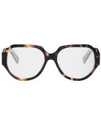 Celine - Triomphe 56Mm Geometric Eyeglasses - Lyst