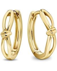 DEVATA - Love Knot Hoop Earrings - Lyst